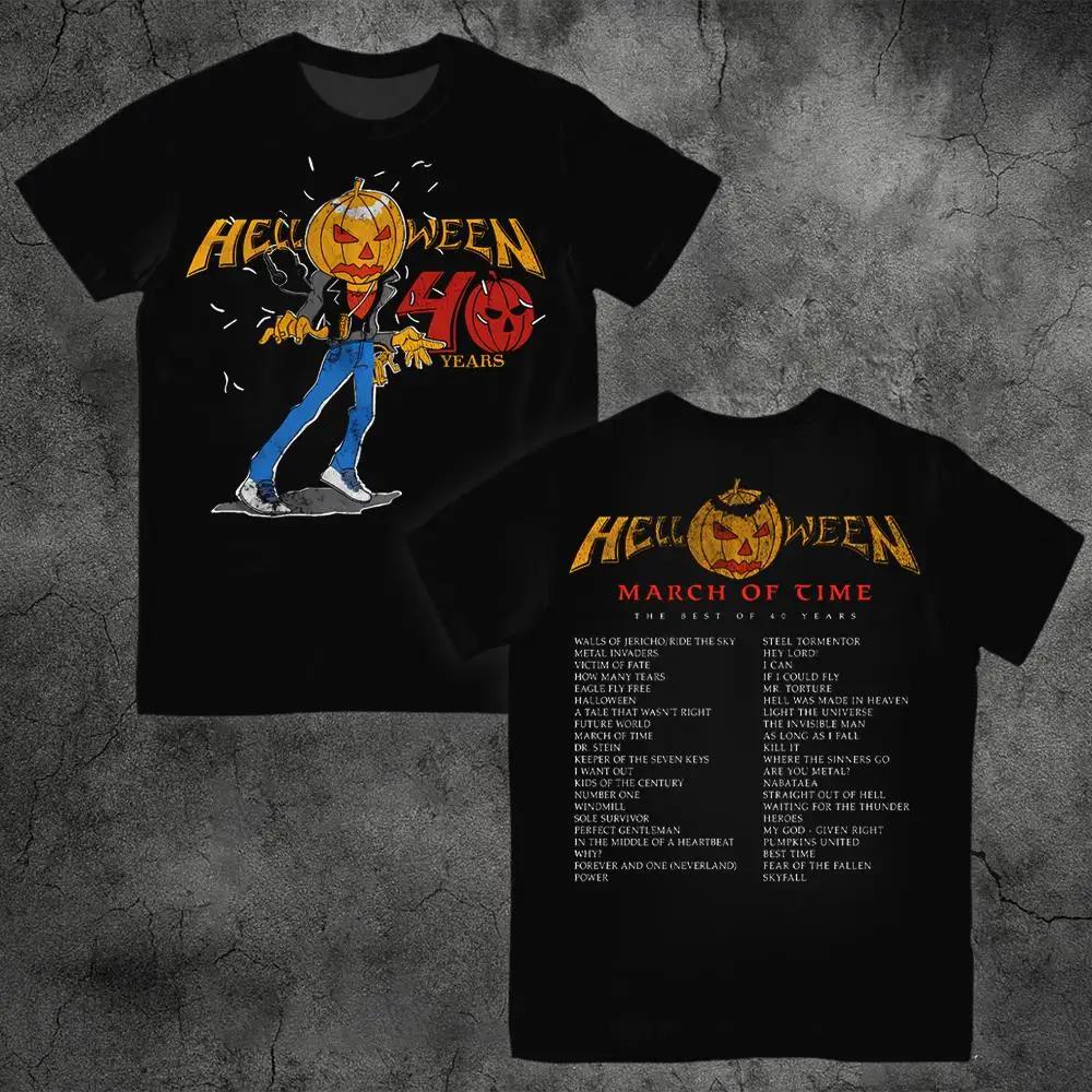 The 2026 Summer Bestseller The Metal Band Helloweens Retro Casual Shortsleeved Tshirt for Unisex Is A Loose and Breathable Top