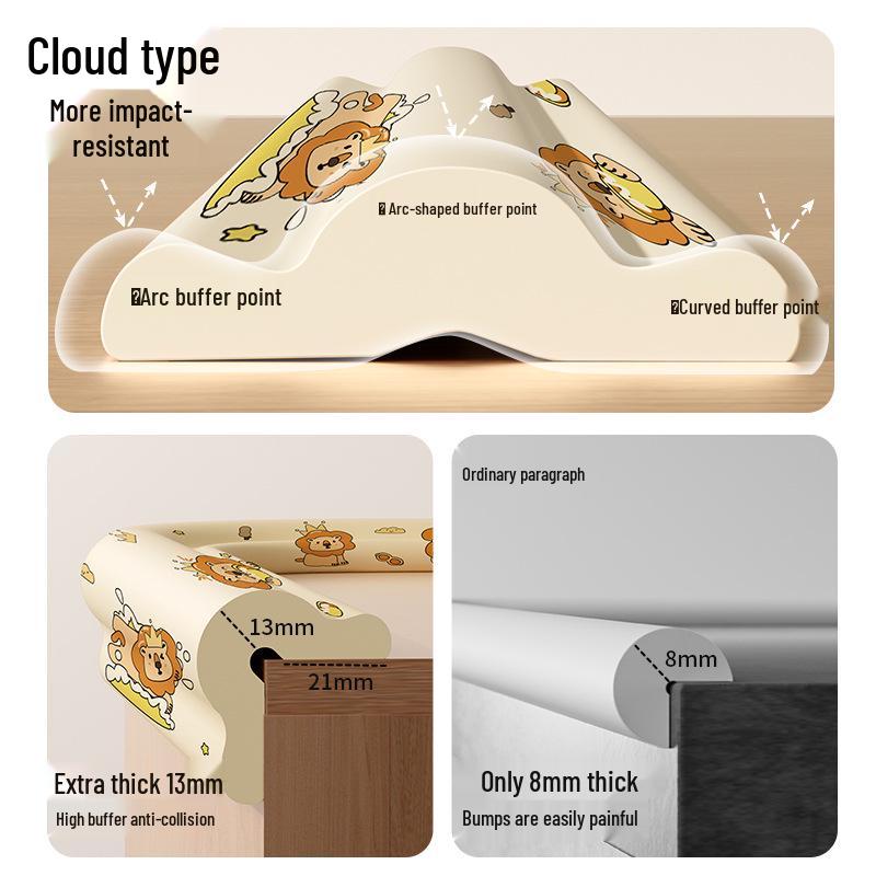 Non-adhesive Thickened Anti-collision Strip for Infants and Kindergarten Furniture Corners