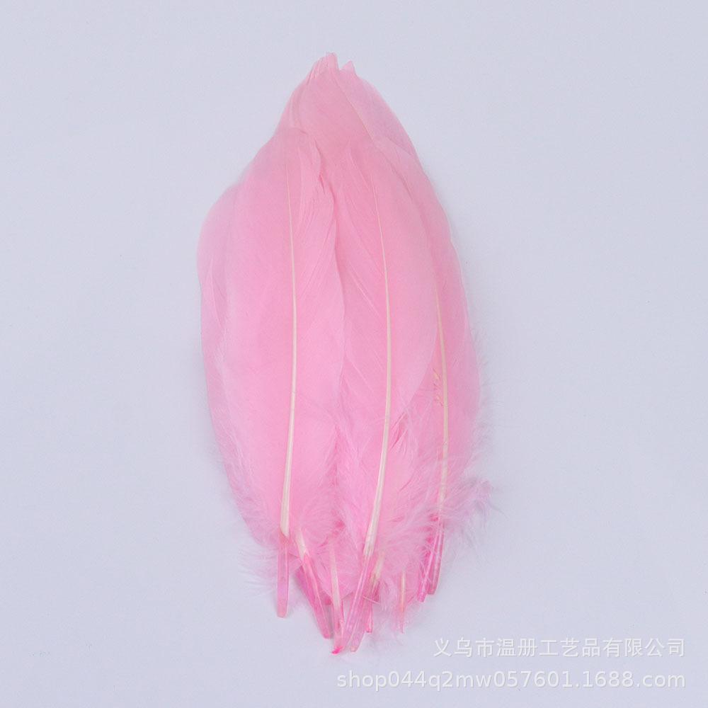High-Quality Colored Goose Feathers Large Floating Feathers Children'S Handmade Clothing Materials Macaron Feather Accessories