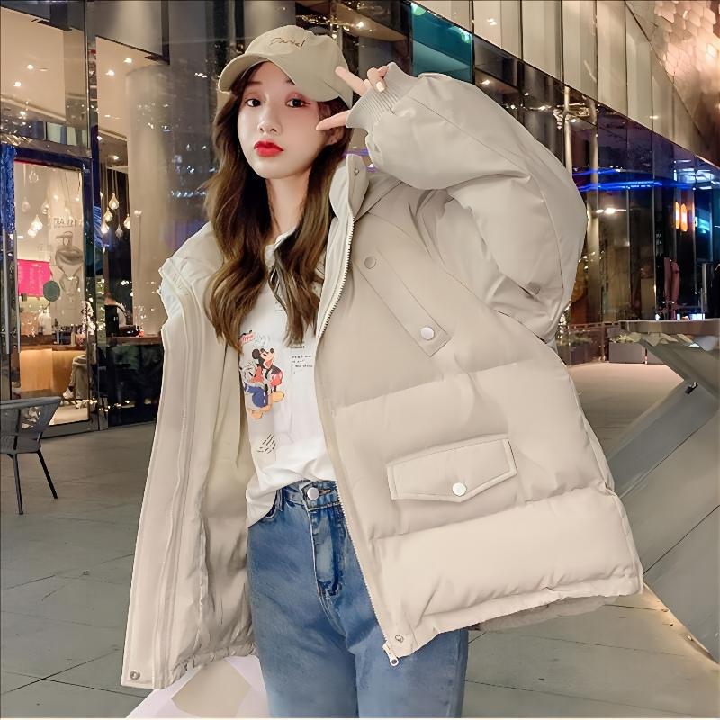 New Thickened Bread Clothes, Short Down Cotton-padded Clothes, Women's Loose Autumn and Winter Coats, Cotton-padded Jackets.
