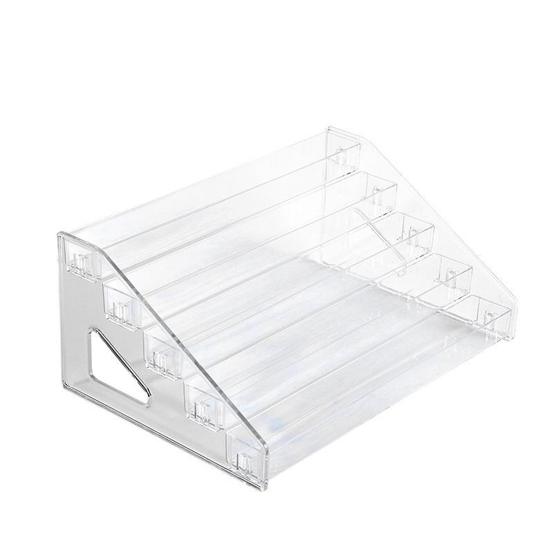 Multilayer Transparent Nail Polish Display & Storage Box for Nail Art, Lipsticks, Eyeshadows, and UV Gel Tools.