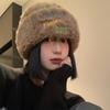 2025 Winter Cute Plush Earflap Knitted Bear Hat for Women - Korean Style Woolen Hat