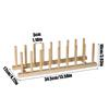 2025 DIY Locker Bamboo Drain Rack Wooden Plate Rack Dish Rack Kitchen Organizer for Plates/Cutting Boards/Plates/Cups/Pot Lid