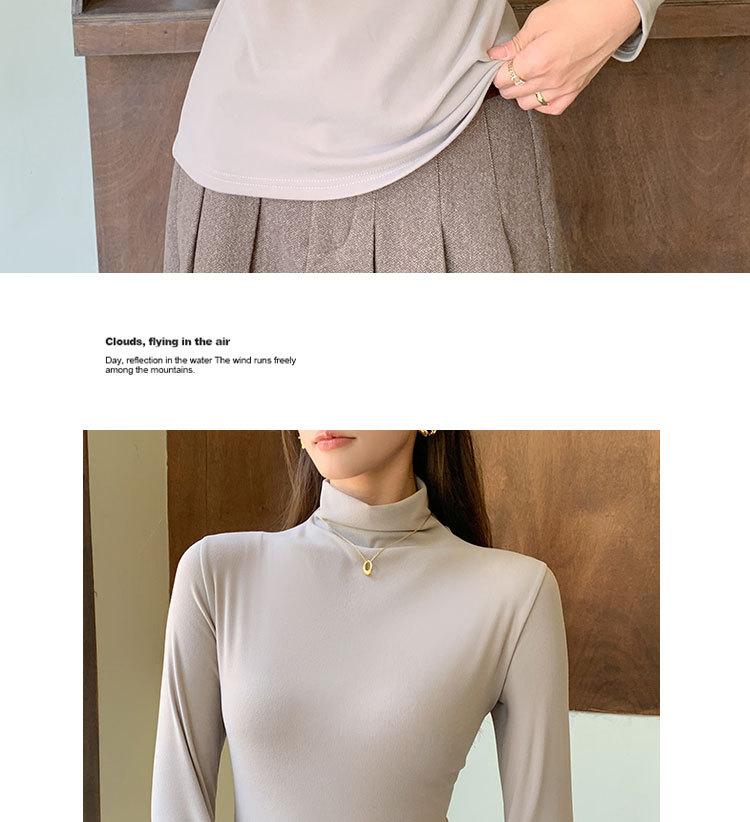 Women's Half High Collar Warm Inner Top