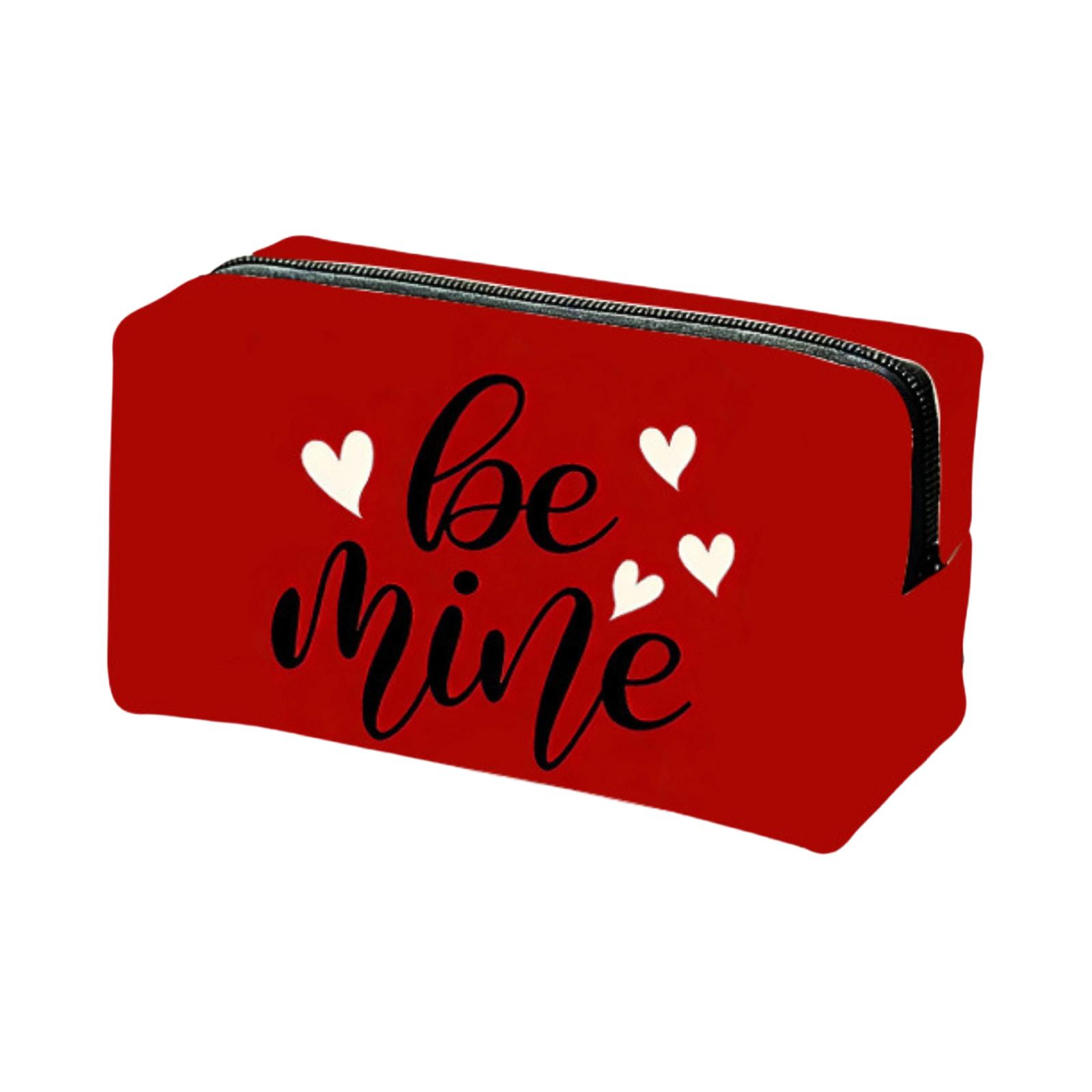 

Valentine s Day Series Square Makeup Bag For Women, Large Capacity Storage Bag One Size
