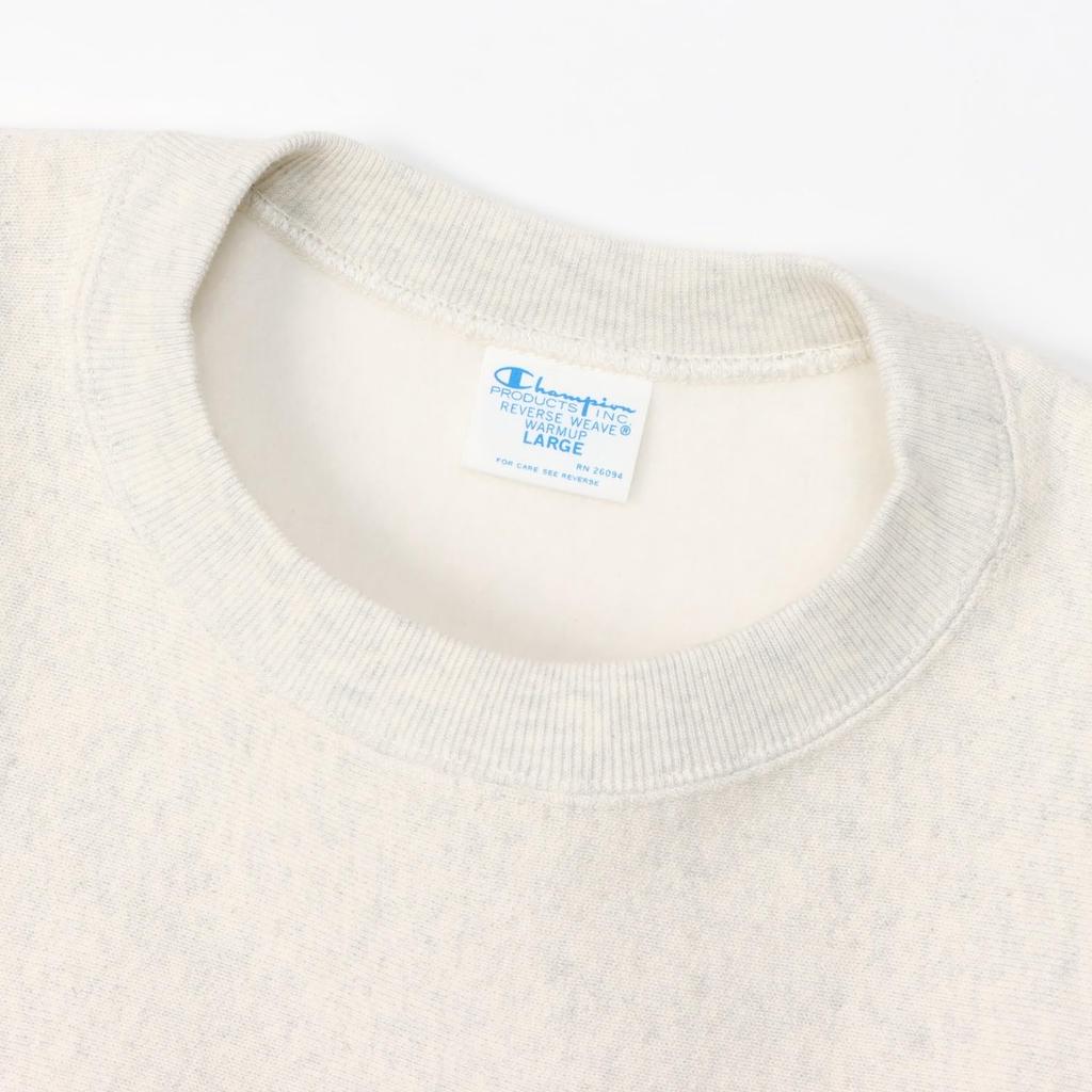 Champion Reverse Crew Neck Cotton Size XL Men's Weave® Sweatshirt, 11.5oz USA, Oatmeal, (C3-Y032)