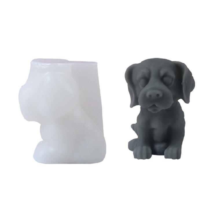 Animal Dog Shaped Candle Silicone Molds for Candle Soap Table Ornaments Gypsum Decorations, Epoxy Resin Silicone Molds