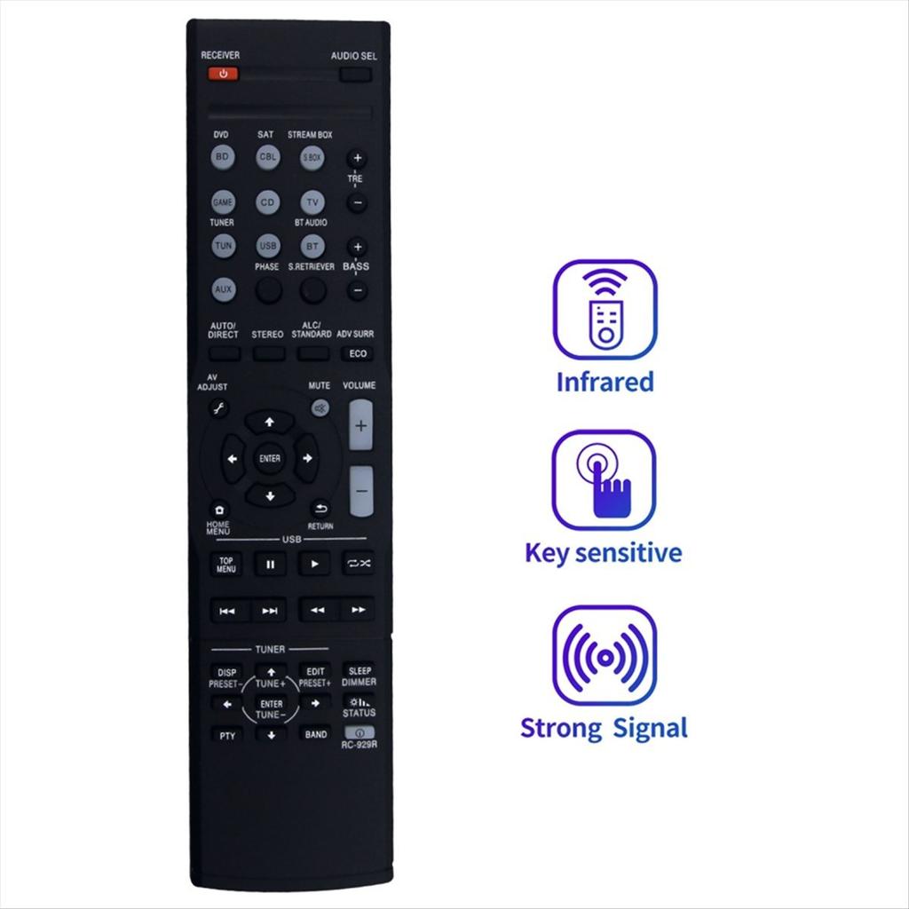 RC-929R Replace Remote Control for Stereo AV Receiver Home Theater -074 VSX-325 VSX-531 S-12A -075