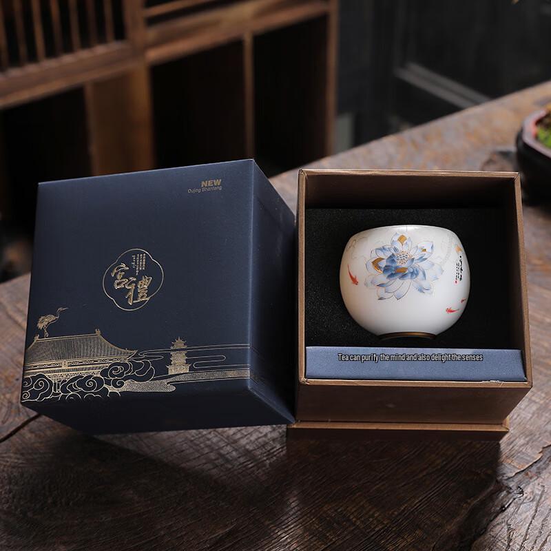 Dehua White Porcelain Gong Xi Teacup