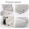 20pcs Metal L Shaped Mount 90 Degree Right Angled Corner Brace for Wood Furniture, Cabinet, Shelves, Chair, Drawer