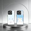 Cloudy Bunny Phone Case For iPhone 17,16,15,14,13,12,11 Plus,Pro Max,XS,Colorful Silver Phone Case Funda Cover