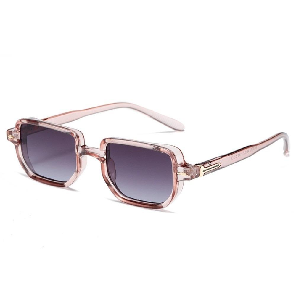 Punk Square Frame Glasses Small Frame UV400 Eyewear Retro Sun Glasses  Business