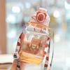 Water bottle1011 sticker plastic water cup children's strap direct drinking cup one-button elastic cover leak-proof and drop-proof cute cartoon