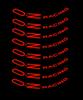 8PCS Reflective Car Wheel Rim Sticker For OZ RACING Volkswagen 4UGEX BMW Porsche Ford