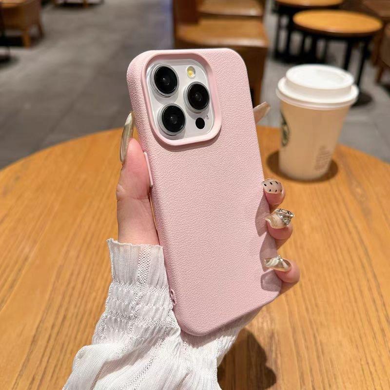 Luxury Silicone Litchi Lines Leather Phone Case For iPhone 17 16 15 14 13 12 11 Pro Max X XS XR Plus Soft Shockproof Full Cover