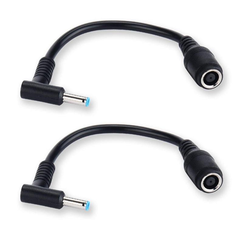 Laptop Power Supply Adapter Connectors Converters Cable for Female 7.4mm to Male 4.5mm Adapter