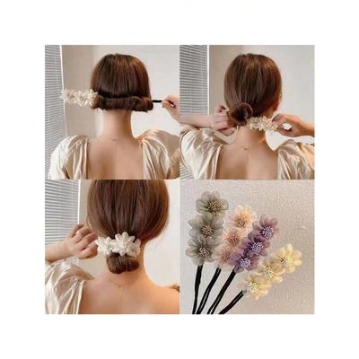 Blumen-Haarknoten-Maker, Blumen-Knoten-Maker, Blumen-Knoten-Frisuren-Maker, Lässiges Haarstyling-Werkzeug, Haar-Accessoire