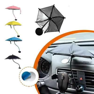 360° Rotation Magnetic Phone Umbrella Adjustable Anti-glare Sun Shade Cover Magnetic Mobile Phone Umbrella 24cm Easy To Use