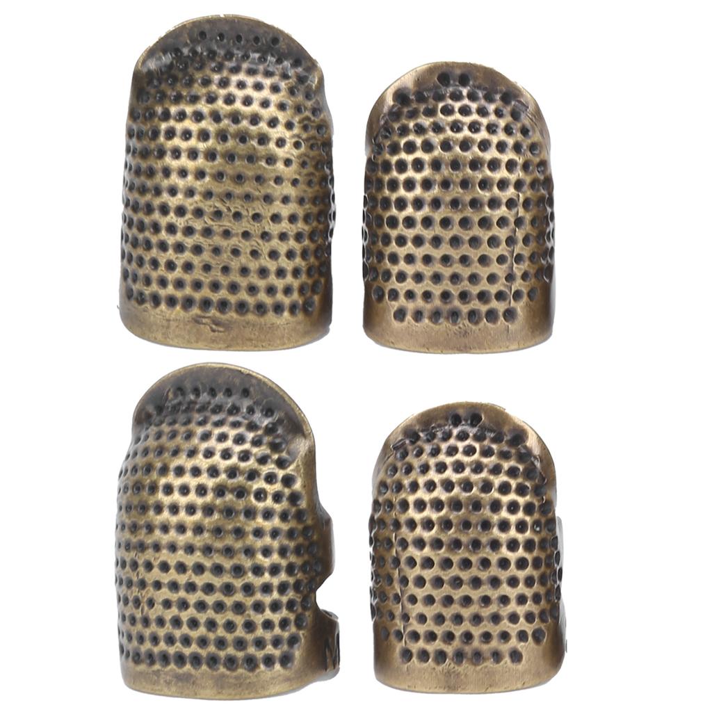 Naparstek do szycia Miedziany wielokrotnego użytku Wytrzymały metalowy ochraniacz palców do szycia Retro Praca ręczna 015