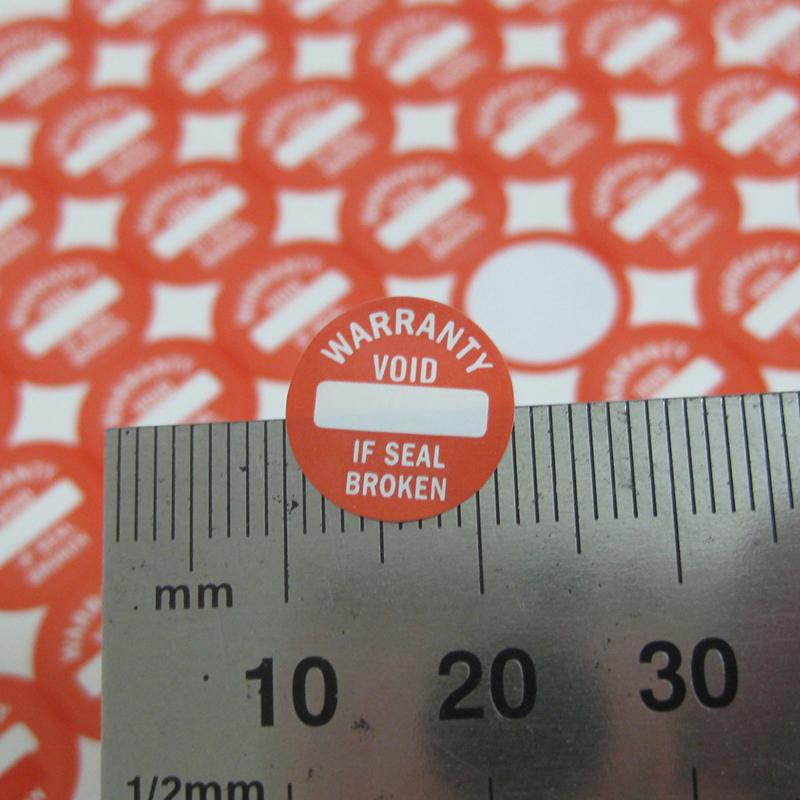 12mm Screw Hole Seal Warranty Void Sticker Brittle Paper Do Not Enter Warning Label Electronic Device Repair Guanantee