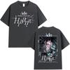 Japanese Ado Hibana WORLD TOUR 2025 New TShirts Unisex Women Clothing Gothic Short Sleeve T Shirt Hip Hop Oversized Cotton Tshirt