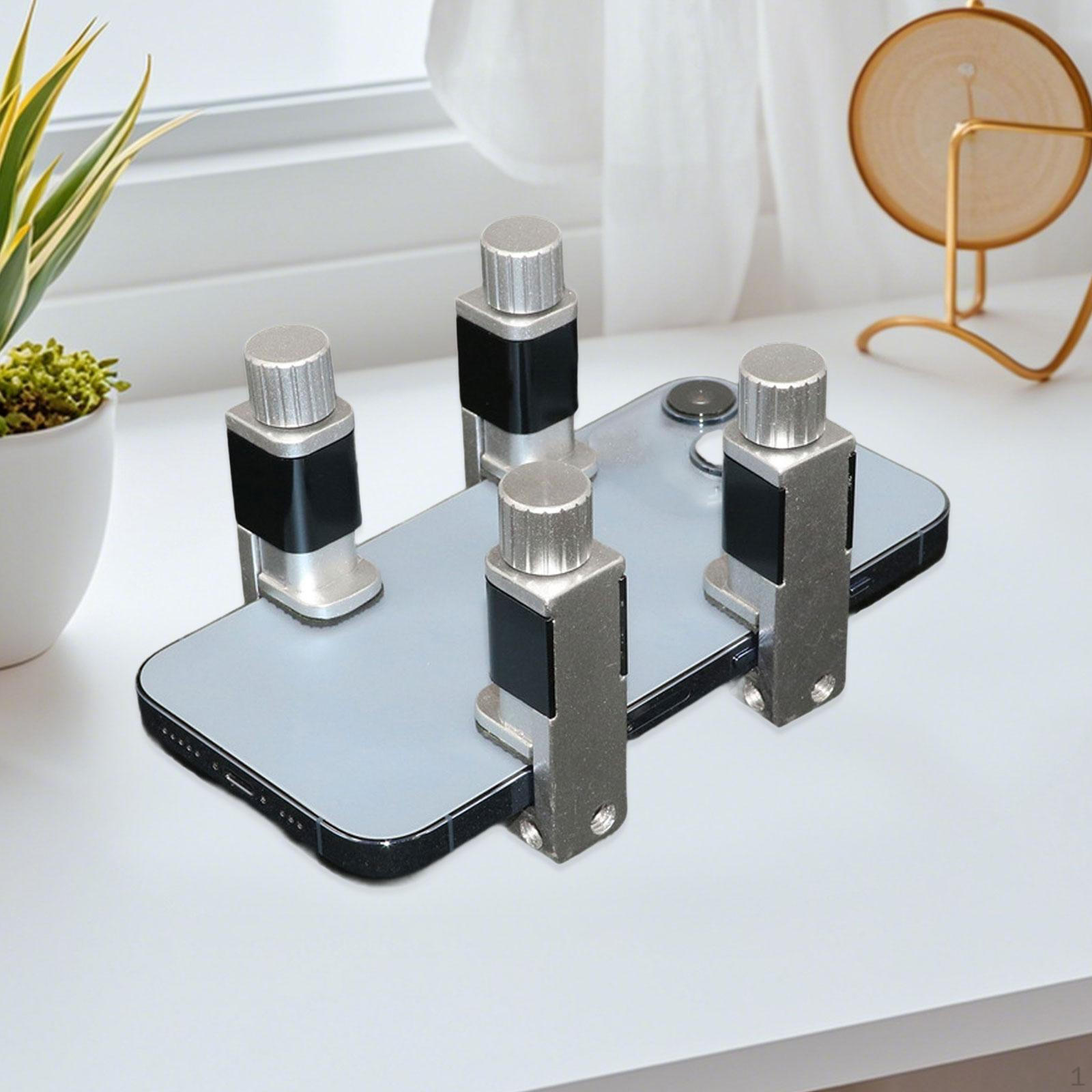 

4x Phone Screen Repair Tools, Adjustable Fastening Clip Holder Fixture