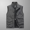 Double-sided Wear New Multi-pocket Vest Men's Winter Velvet Vest Plus Size Fleece Vest Jacket
