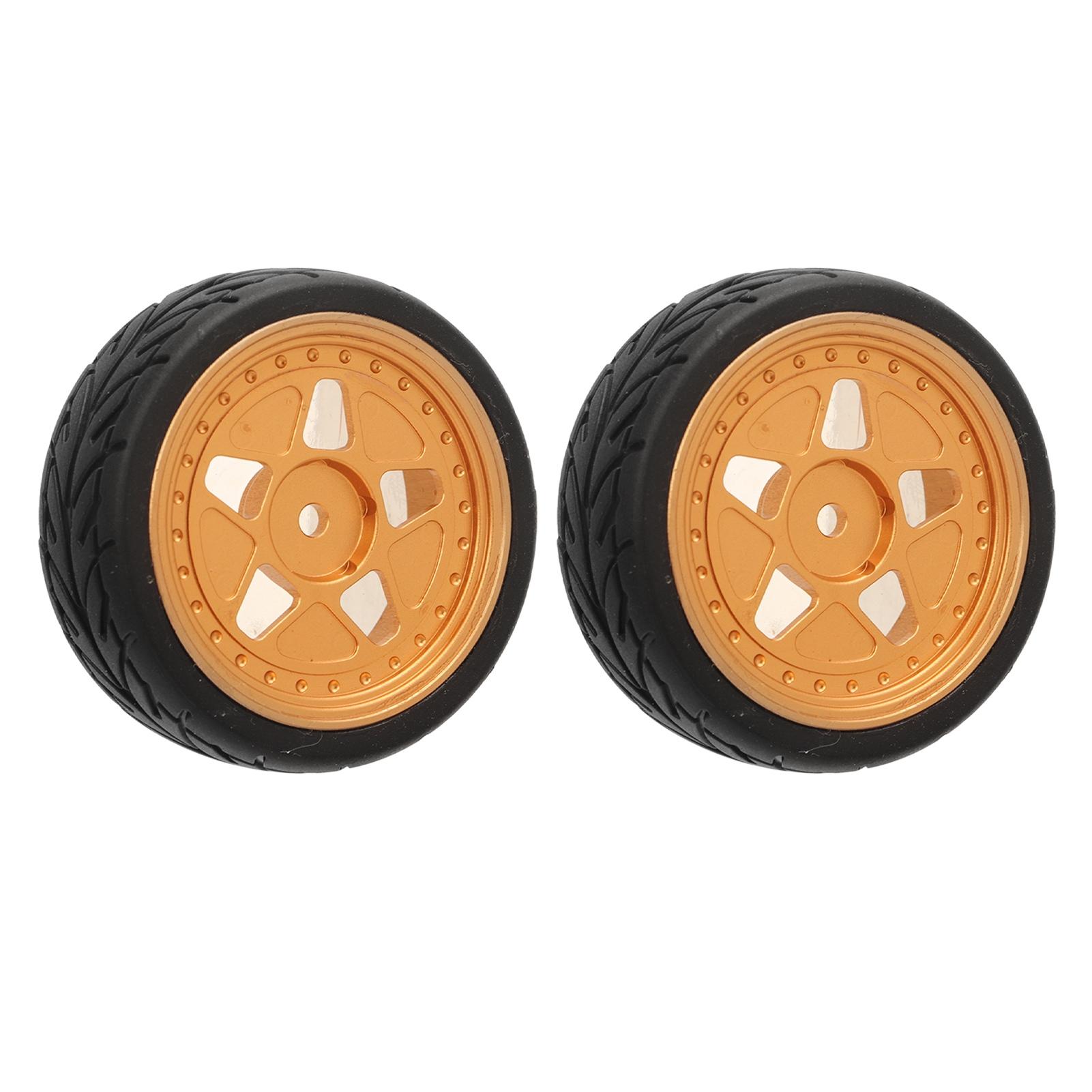 

2Pcs RC Car Tires Wheel Rims Replacement for ZD Racing 1/16 S16 EX16 RC Car Upgarde Parts