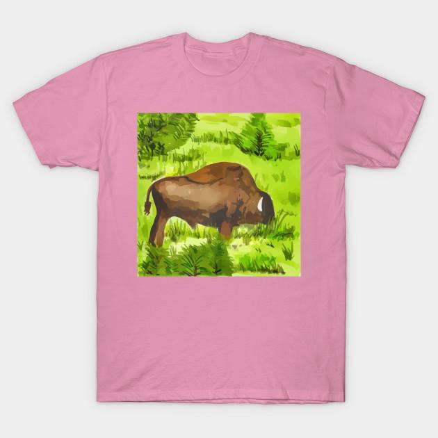 Summer Fashion Clothing Tshirt Bison 