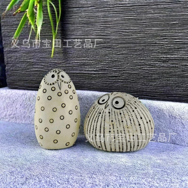 Owl Set, Statue Funny Owl Decorative Bird Art Resin Statue Ornament