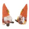 2 Pcs Sunflower Gnomes Decorations Cute Dwarf Figurines Handmade Plush Stuffed Gnomes for Holiday Fe