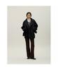 Anggae Half Pea Coat Black