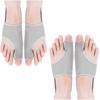HYGGEAR Hallux Valgus Corrector Adjustable Toe Separator Corrector with Silicone Pads for Big Toe Bunion (Grey X 2 Pairs) 2025