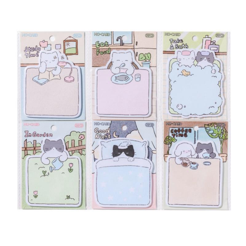 Cute Cat Life Theme Sticky Notes Memo Reminder Decoration Paper