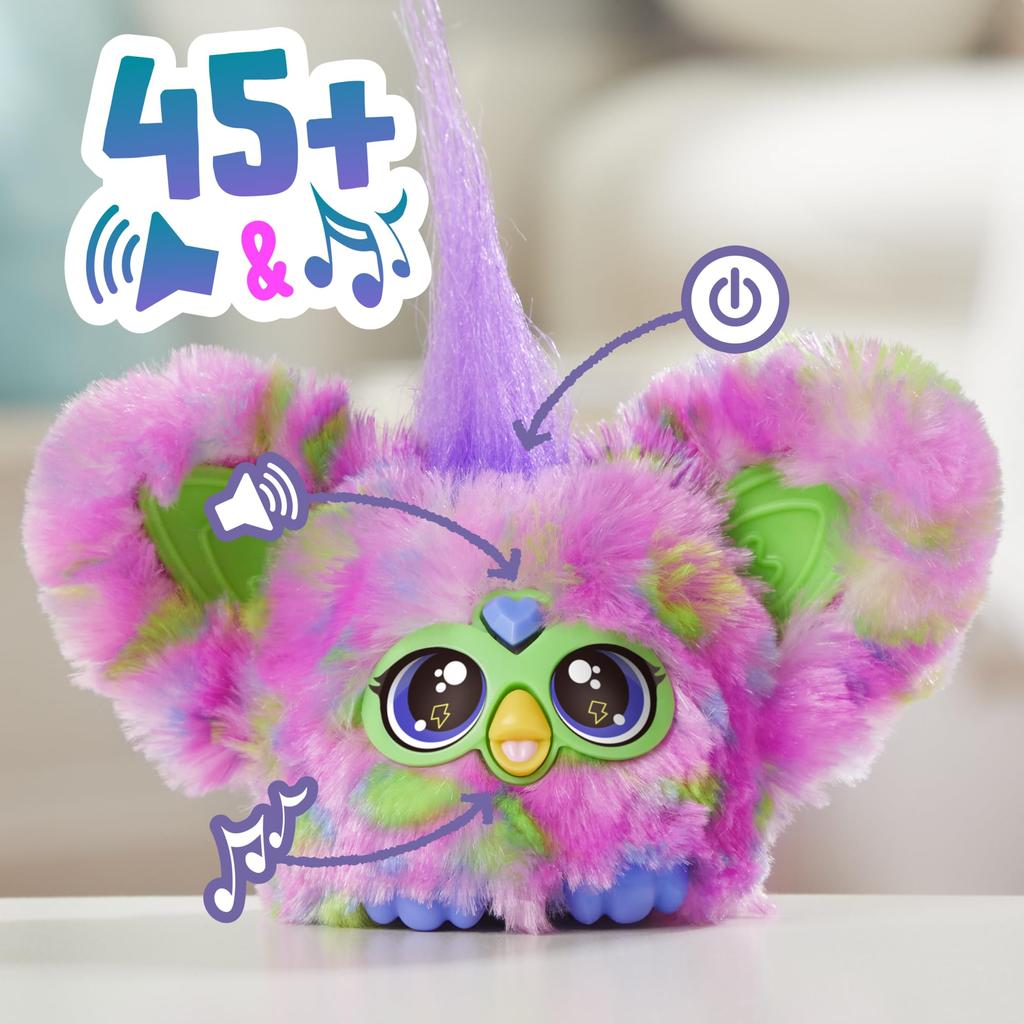 Hasbro Furby Furblets Talky Mini Friend, 45+ Sounds, Furby Language Only, Electric Plush Toy, Ages 6+, Colorful, Authentic Product (G1399)