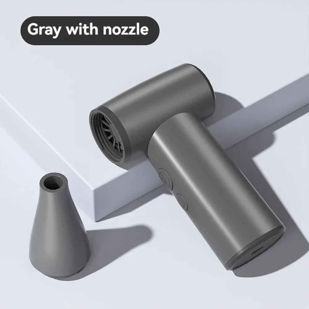 

100000rpm Mini Turbo Violent Fan Turbo Jet Fan Multi-Purpose Dust Blowing Gun 5V 3300mAh 3-speed Adjustable Powerful Air Blower