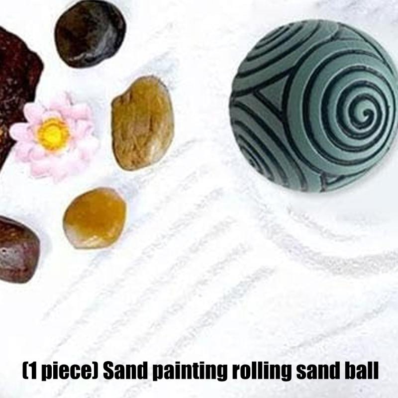 Chan Zong Garden Set for Desk Decors Japanese Chan Zong Garden Meditations Gift Set Chan Zong Sand Spheres & Spheres Holder
