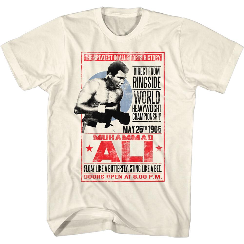 Muhammad Ali World Heavyweight Championship May 25th 1965 Men T Shirt S