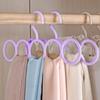 1pc Organize Your Wardrobe With 6-Hole Plastic Scarf, Tie, Underwear & Sock Hanger
