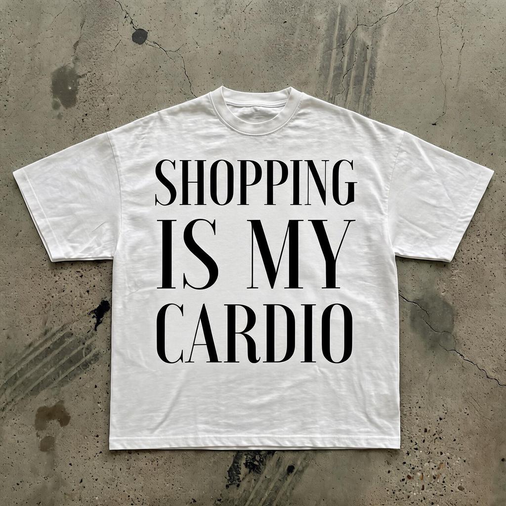 Shopping Is My Cardio T-Shirt | Funny Shopping Quote Tee