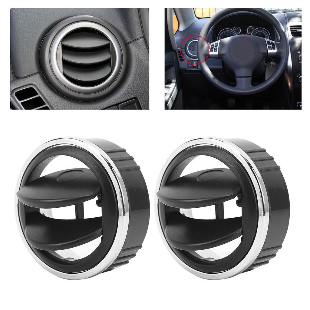RV Air Conditioner Vent 2 Pcs Adjustable Roof Round Vent Ventilation Outlet for Car Yacht Bus Truck
