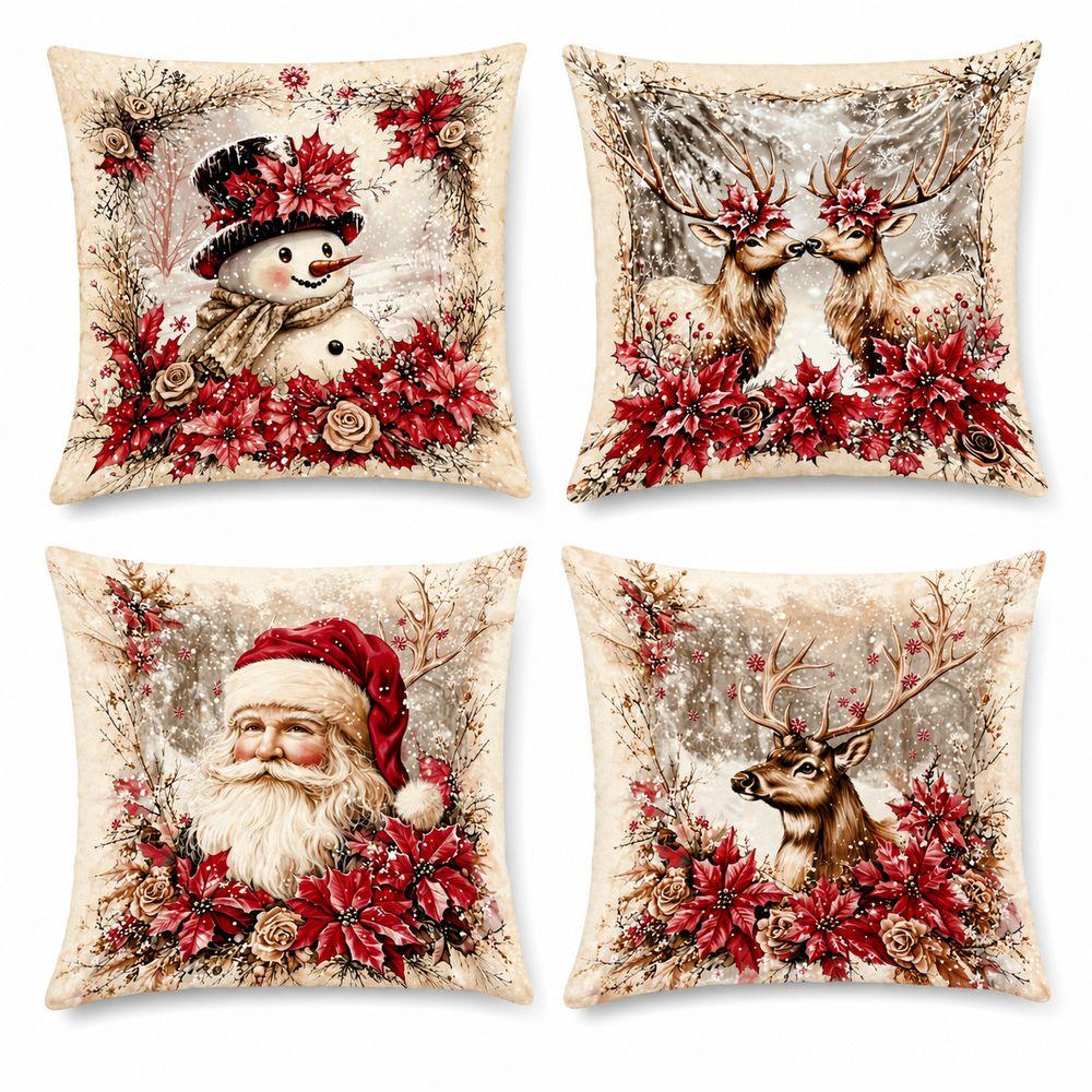 Hidden Zipper Decorative Cushion Cover Soft Texture Throw Pillow Cover Sofa Decoration