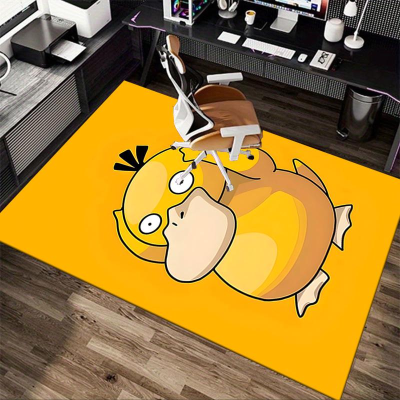 Psyduck Headache Carpet For Playroom Bedroom Living Room Sofa Home Decor Kids Game Area Rug Nonslip Floor Mat