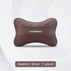 CXVA5 Car Seat Neck Pillow Leather Memory Cotton Headrest For BMW Performance F30 E90 F20 E46 X7 X6 Car Interior Head Support Keychain