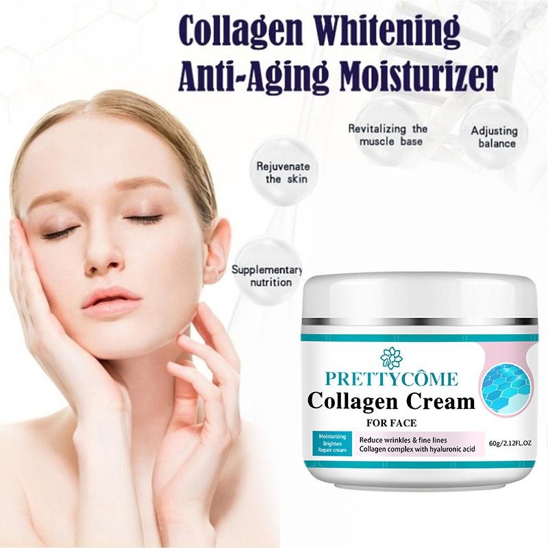 Face Collagen Cream Moisturizing Nourishing Cream Reduce Wrinkles Brightening Skin Facial Cream Face Skin Care
