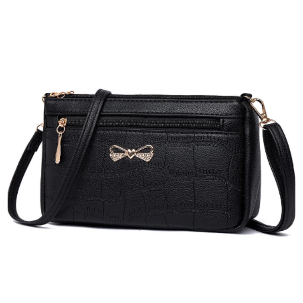 

Shoulder bag for small cute PU mini shoulder bag [ORIJIRI] women, wallet, bag, handbag, leather, 3-way bag, women s (black) чорний