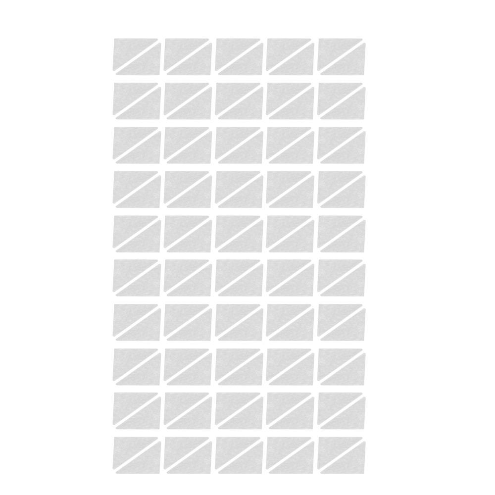 100 Stück Dreieckige Form Kragenstütz-Sticker Selbstklebend Hemdkragen-Stützen Hemden