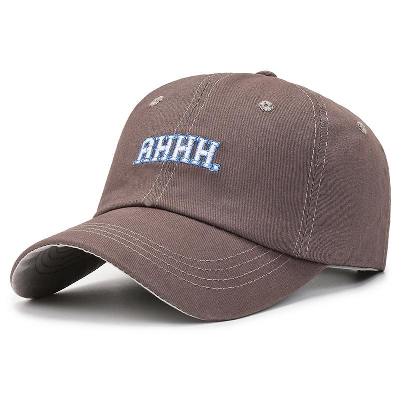 Letter Embroidery Ahhh Baseball Cap Cotton Hat Sun Protection Breathable Gift