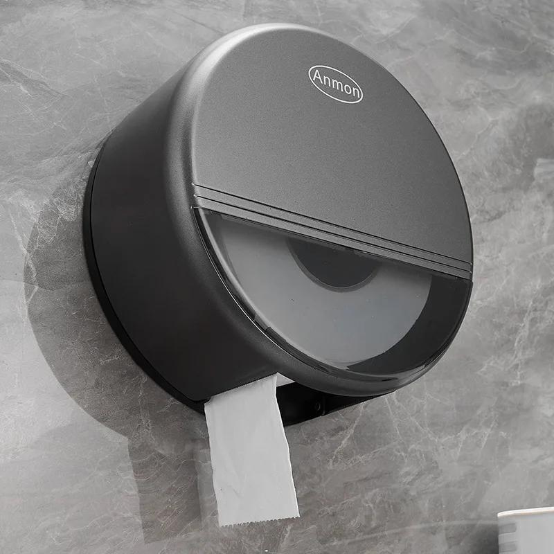 Large capacity tissue holder hotel commercial large roll paper box wall mounted non perforated large plate paper box paper towel