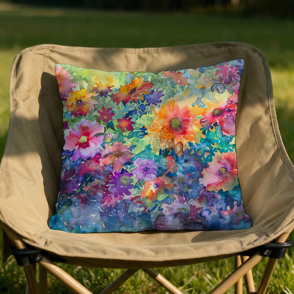 Stunning Colorful Floral Cushion Cover Soft Reversible Durable Pillow Cover MultiScene Use for Home Car Daily Comfort